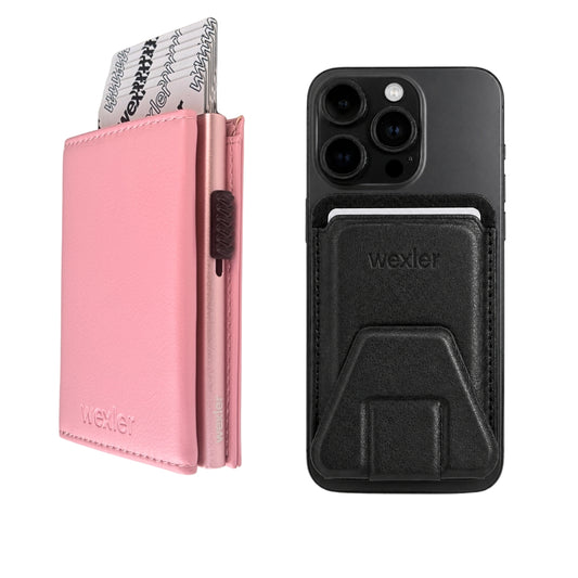PINK MAGNET WALLET + SNAP WALLET - Wexler