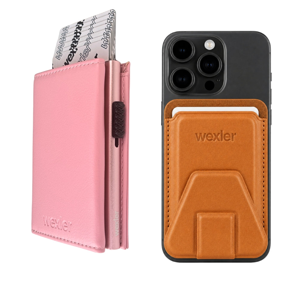 PINK MAGNET WALLET + SNAP WALLET - Wexler