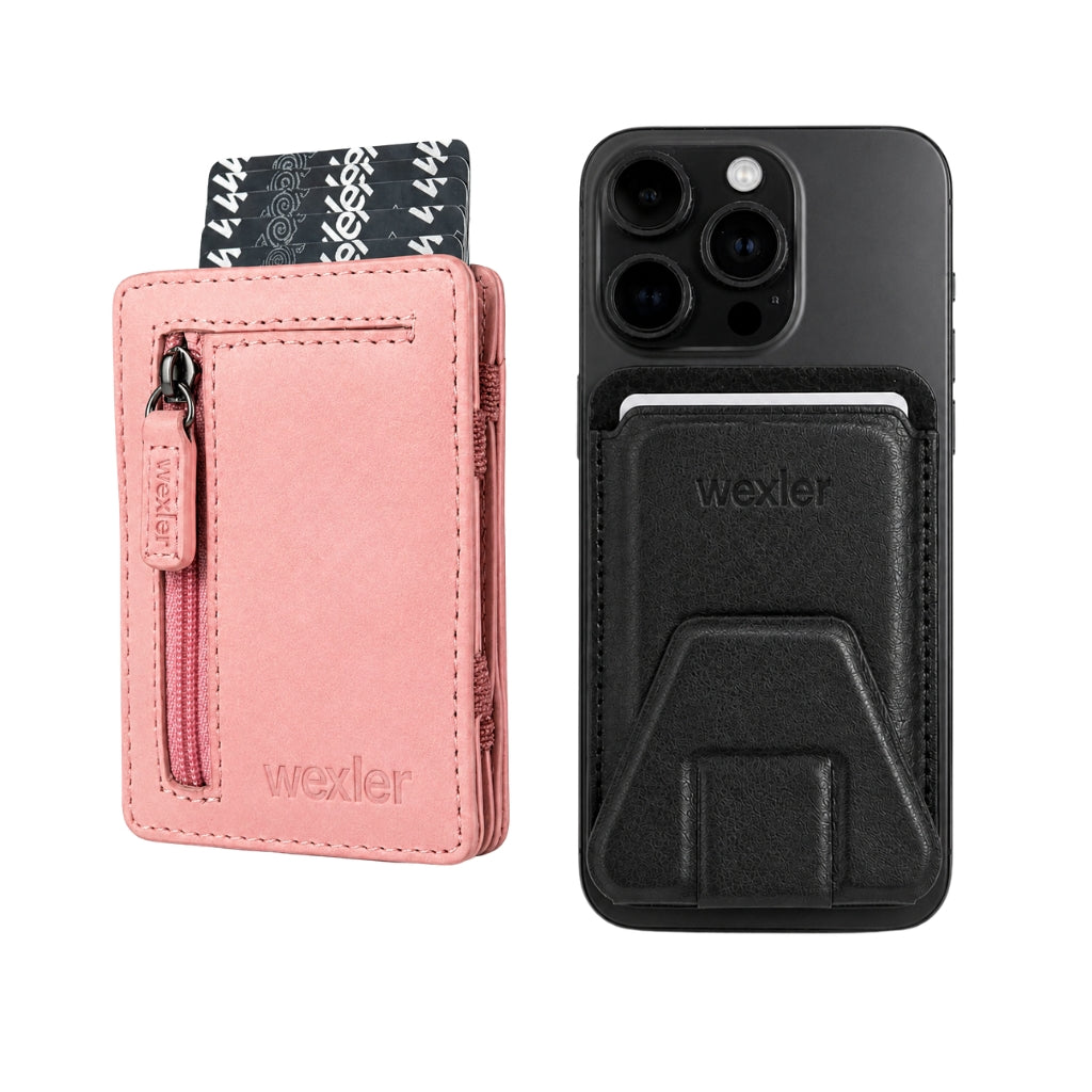 PINK ZIP MAGIC WALLET + SNAP WALLET - Wexler