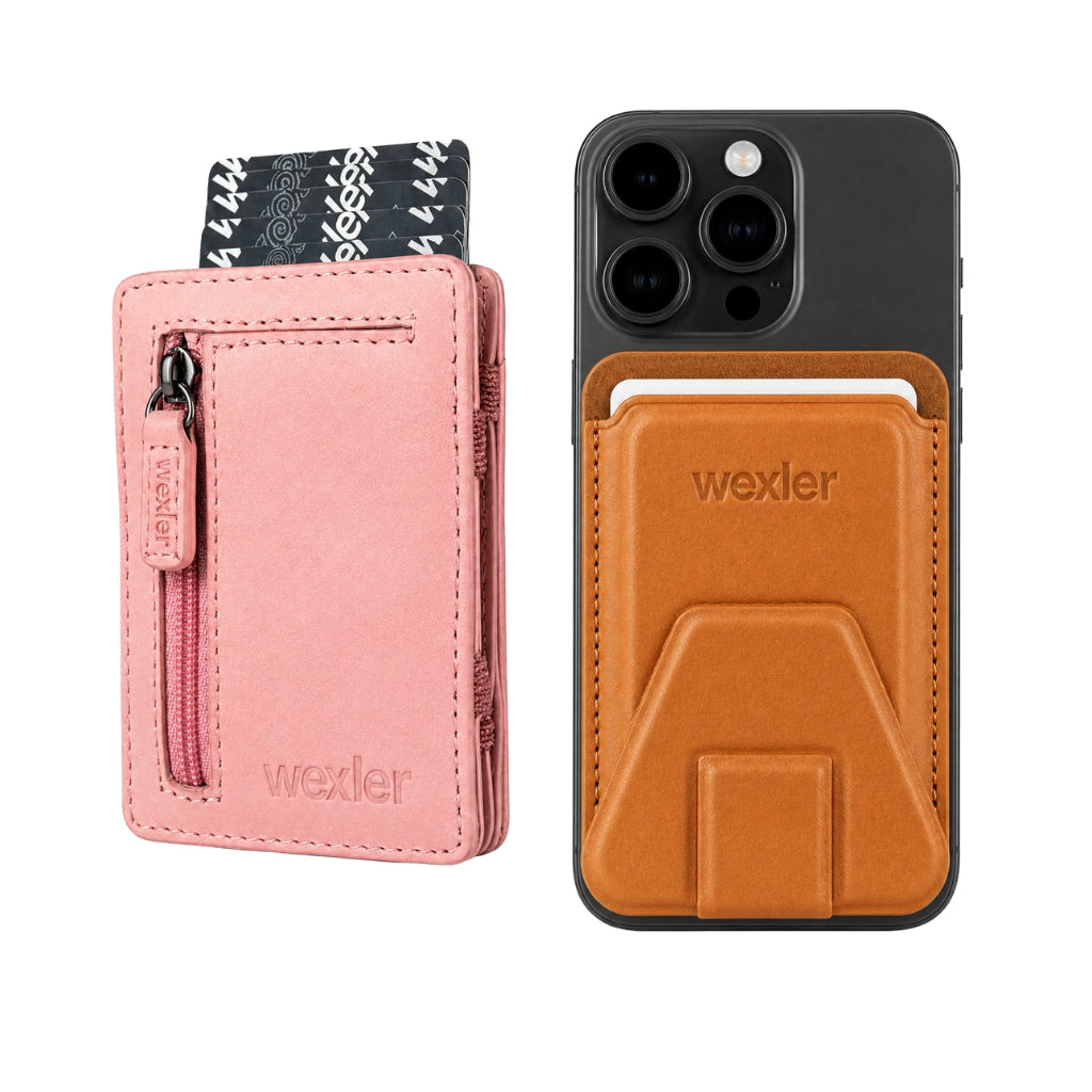 PINK ZIP MAGIC WALLET + SNAP WALLET - Wexler