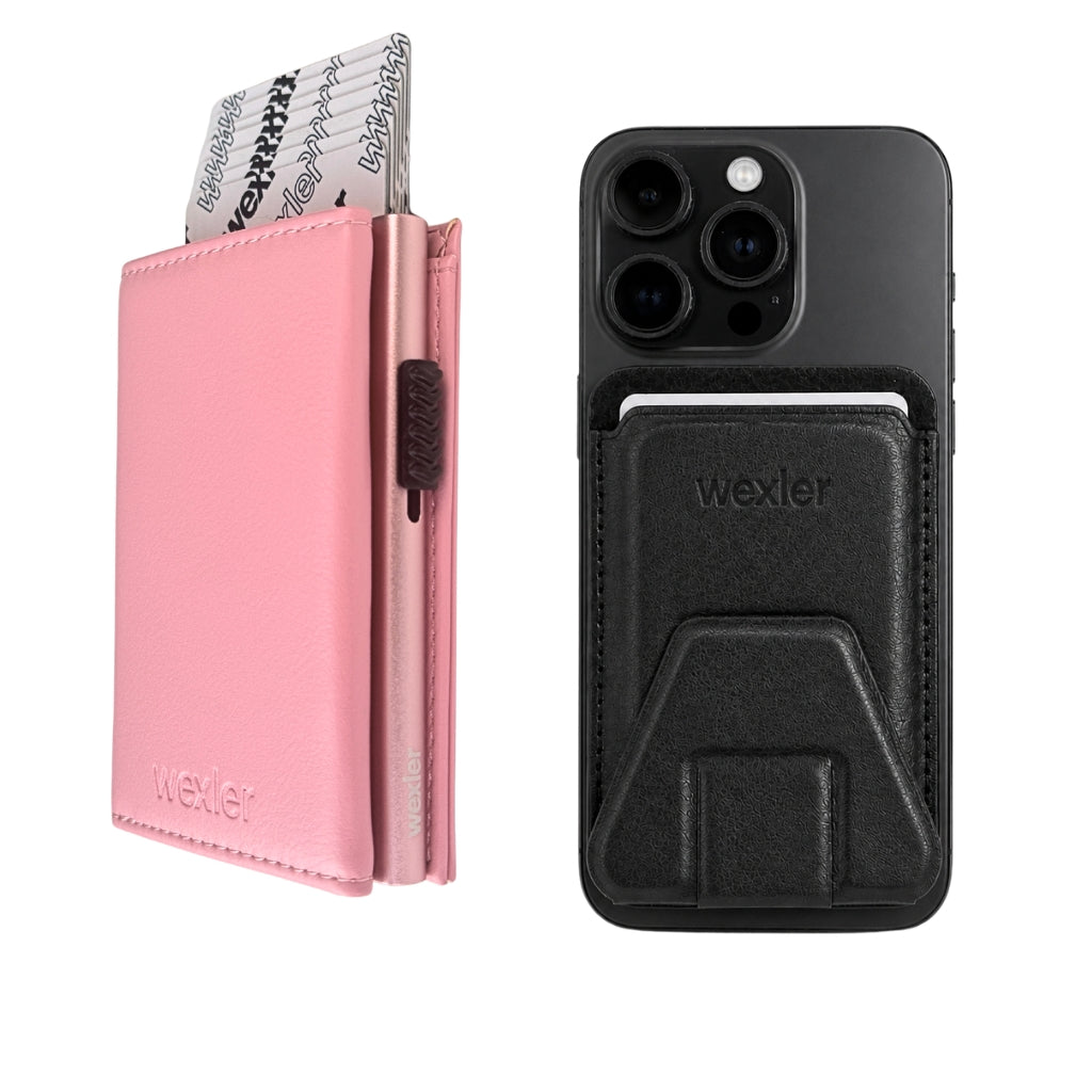 PINK MAGNET WALLET + SNAP WALLET - Wexler