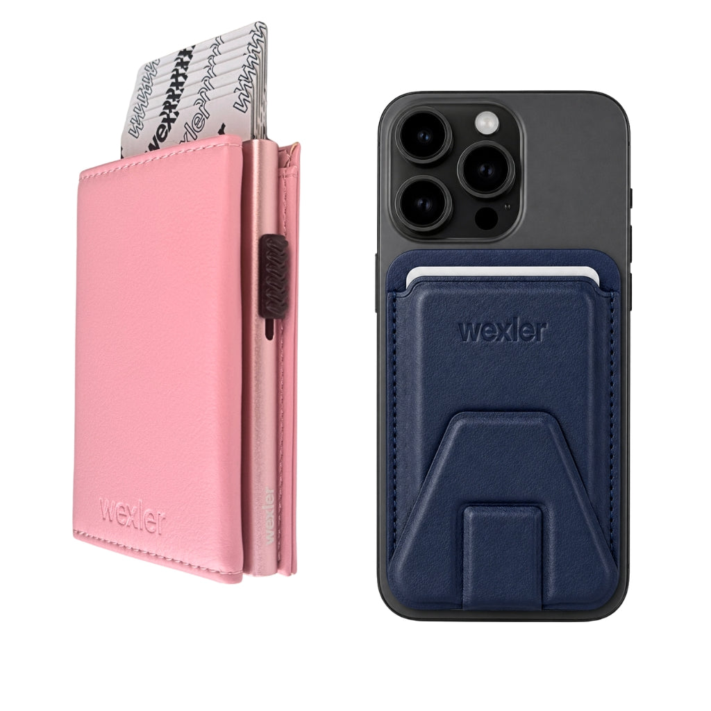 PINK MAGNET WALLET + SNAP WALLET - Wexler