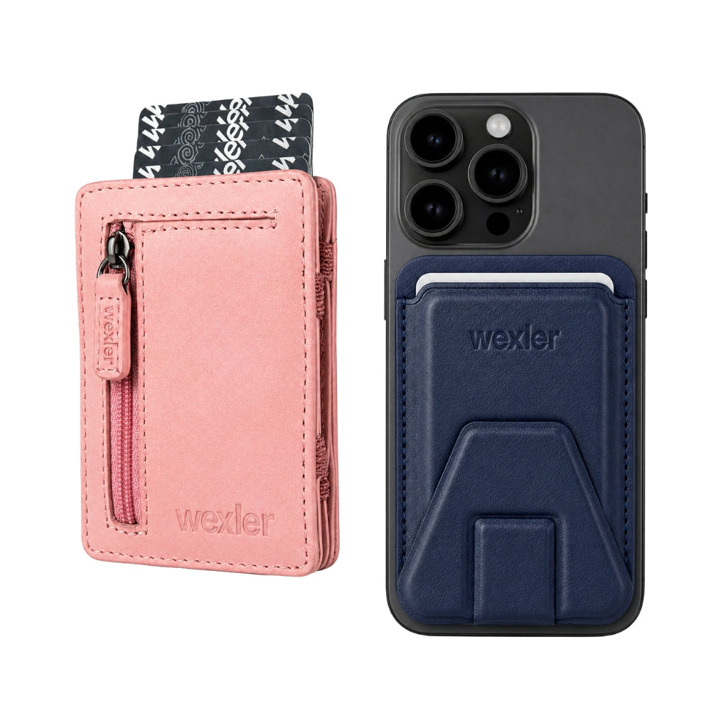 PINK ZIP MAGIC WALLET + SNAP WALLET - Wexler