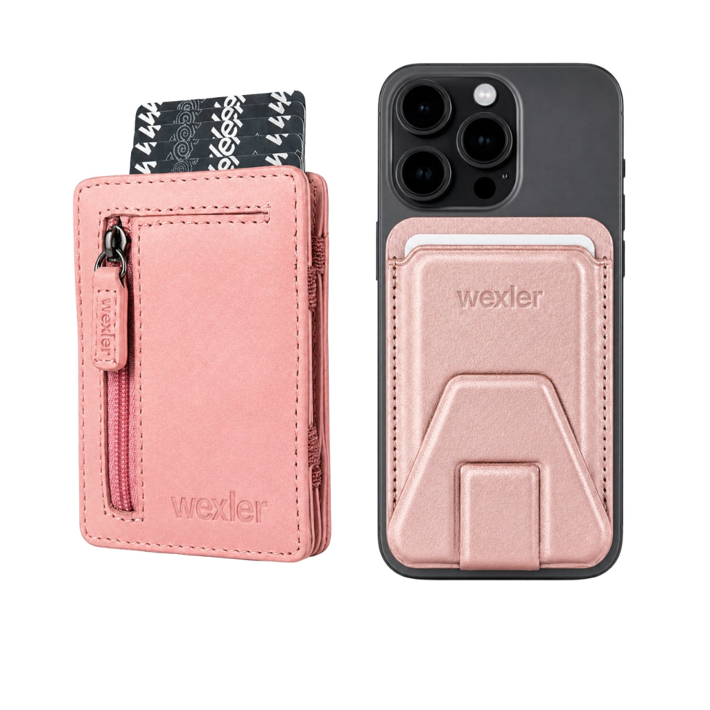 PINK ZIP MAGIC WALLET + SNAP WALLET - Wexler
